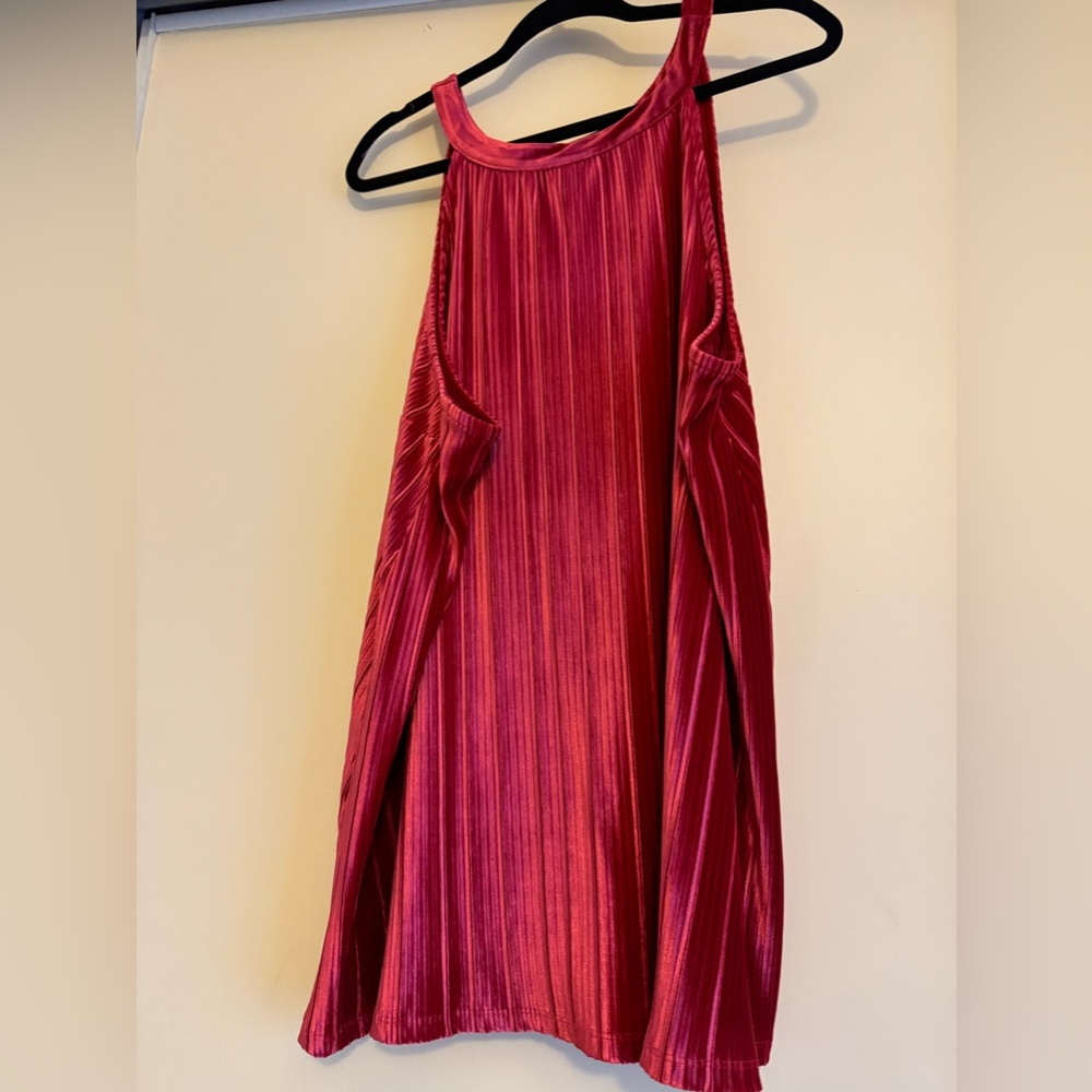 Torrid size 3 Red velvety ribbed neckline tank top